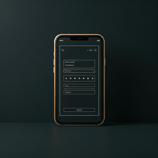 Sophisticated UI wireframe pattern with dark aesthetic
